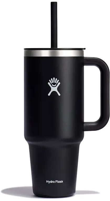 Travel Tumbler 1.2L Black w/ Straw