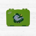 Snax Box Bonjour Bento Mini Lunch Box, 6/4 CMPT, Green Dolphin