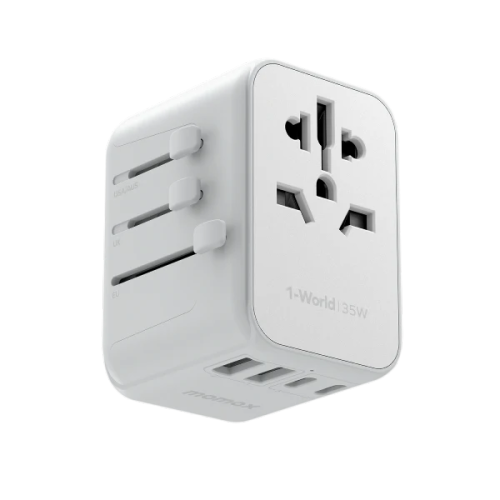 Momax 1World Pd35W 5 Ports Ac Travel Charger White