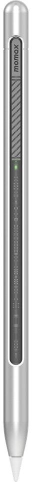 Momax Mag Link Lite Magnetic Charging Active Stylus Pen (Color: Silver)