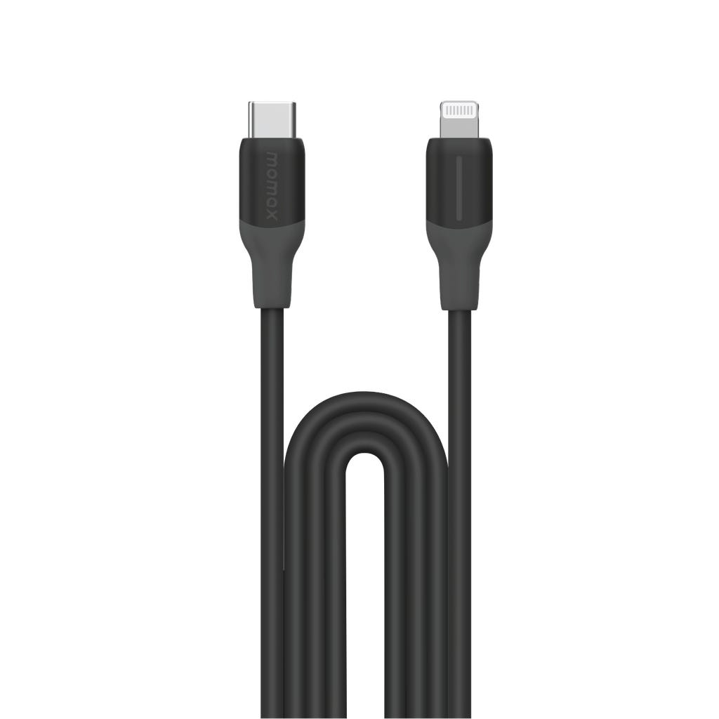 MOMAX 1-LINK FLOW 35W USB-C TO LIGHTNING CABLE 1.2M (Color: BLACK