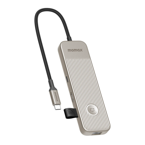 Momax Onelink 8 In 1 Mutil-Funtion Usb-C Hub Titanium