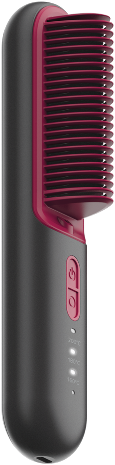 Momax Ultra Sleek Cordless Hair Straightener Brush (Color: Grey)
