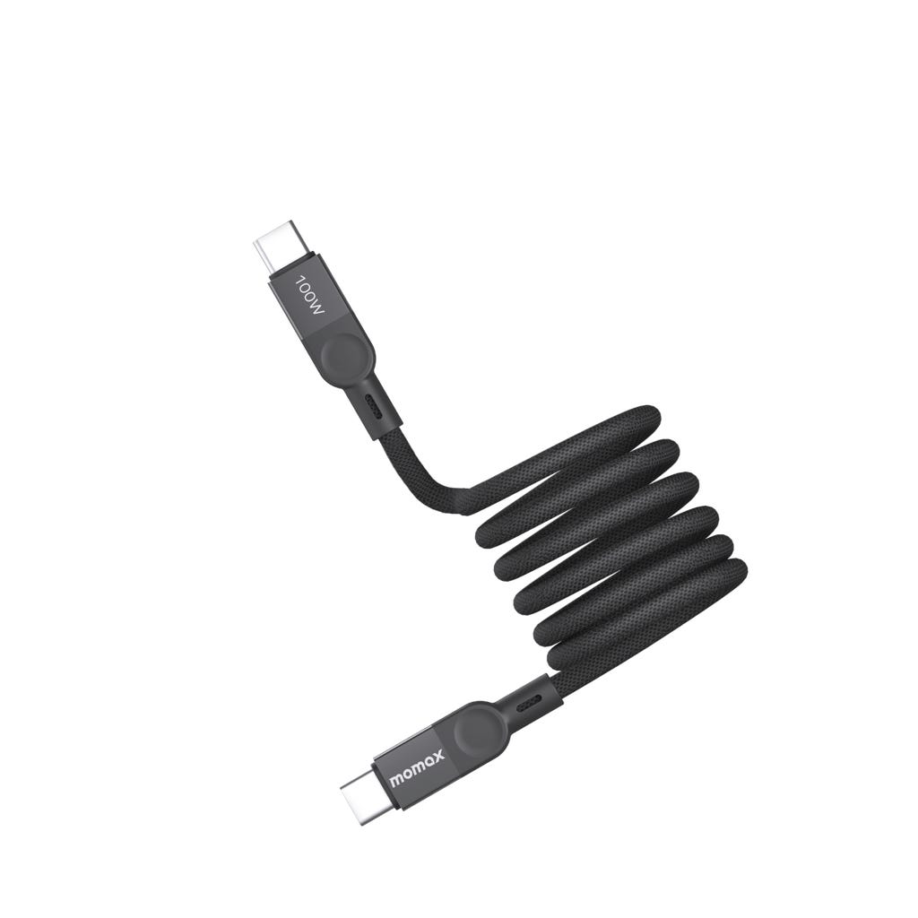 MOMAX ELITE MAG LINK 100W USB-C TO USB-C MAGNETIC CABLE 1M