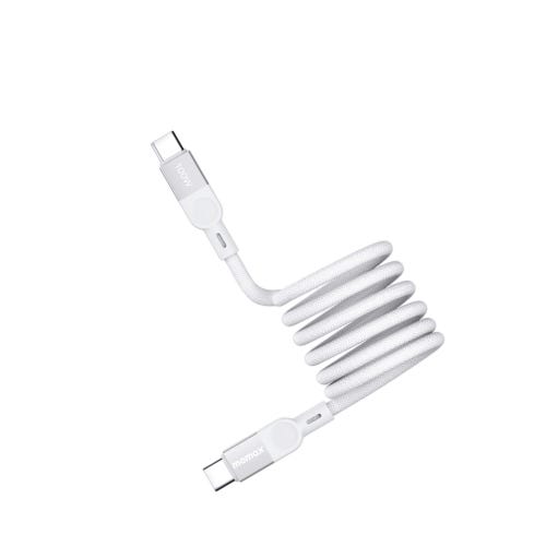 Momax Elite Mag Link 100W Usb-C To Usb-C Magnetic Cable 2M (Color: White)
