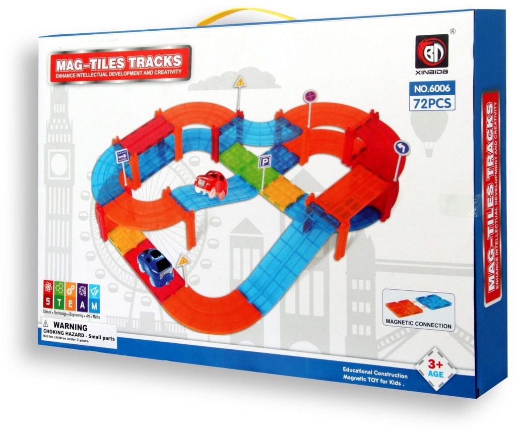 Mag-Tiles Tracks - 72 pcs