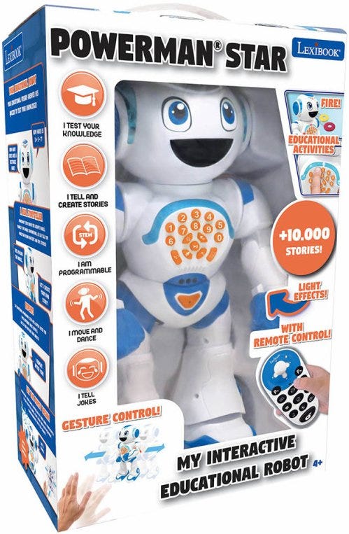 Powerman Star Interactive Robot W/Learn And Play