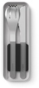 Slim Box Cutlery Black SS