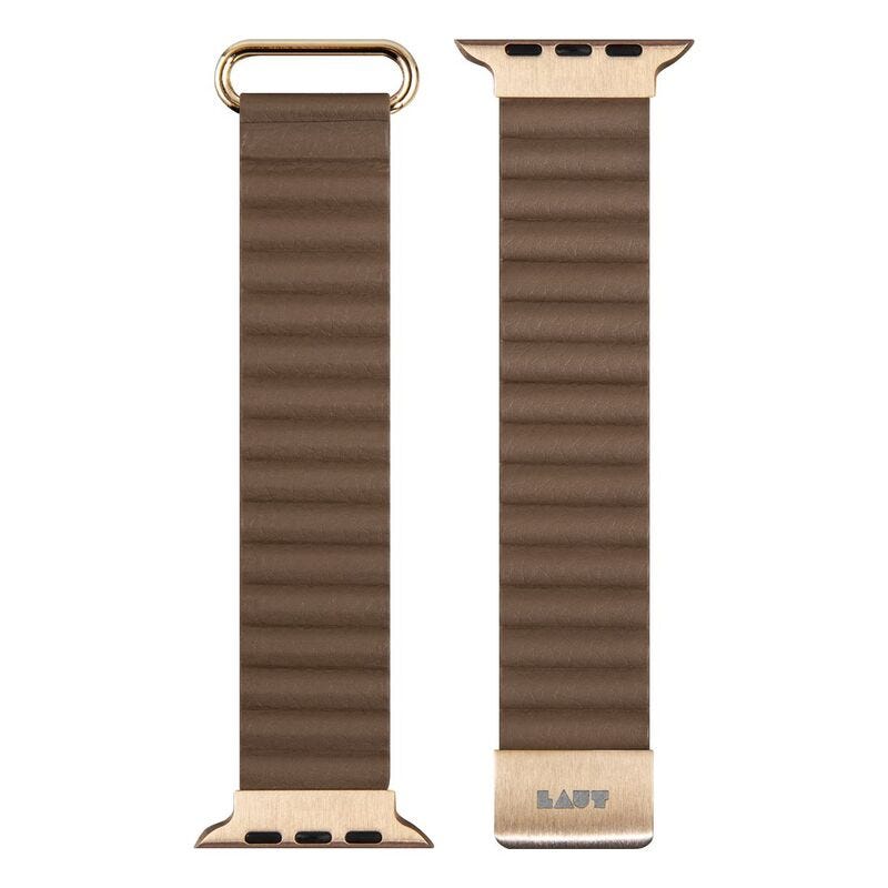 LAUT NOVI LUXE for Apple Watch 42/44/45/49mm - Sepia Brown