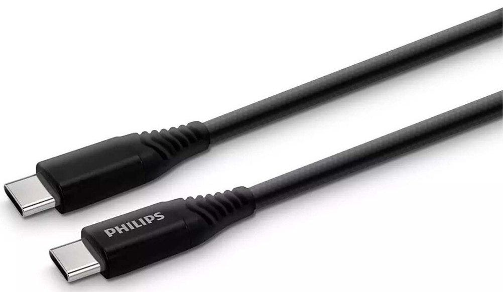 Philips USB-C to USB-C Braided Cable Black 2m -DLC5206C/00 Black