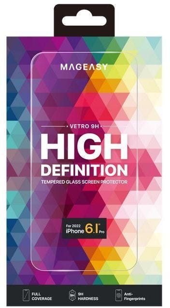 Switcheasy vetro 9h High Definition Tempered Glass Screen Protector for iPhone 14 Pro.