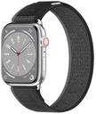 Switcheasy Flex Woven Nylon Watch Loop for Apple Watch 42/44/45/49mm, Black/Grey