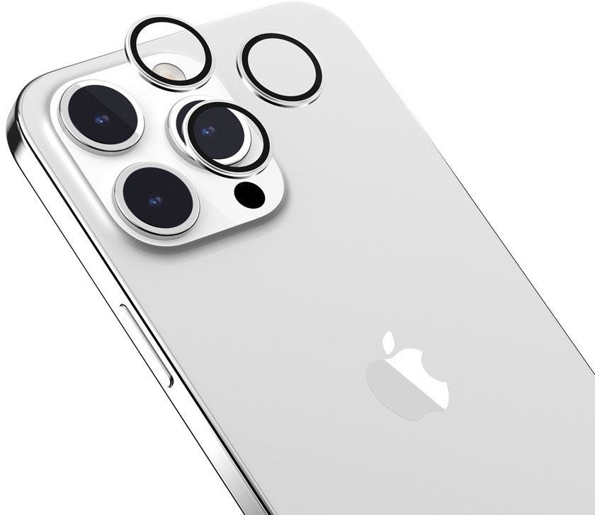 Switcheasy LenzGuard Sapphire Premium Lens Protector For iPhone 15 6.1 Pro / iPhone 15 6.7 Pro Max Silver