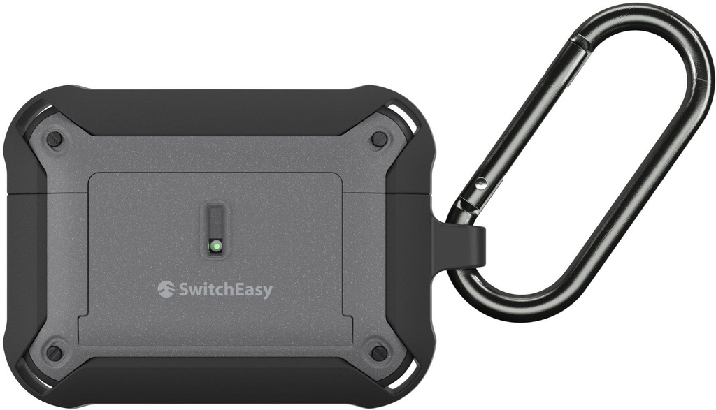 Switcheasy Guardian Rugged Anti-Lost Protective Case For Airpods Pro 2 & 1 - Grey
