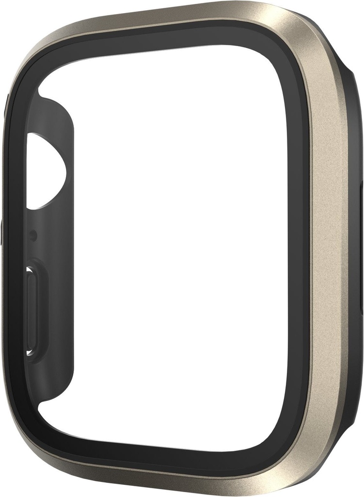 Modern Hybrid Tempered Glass Watch Case for Apple Watch 45mm - Titanium