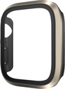 Modern Hybrid Tempered Glass Watch Case for Apple Watch 45mm - Titanium