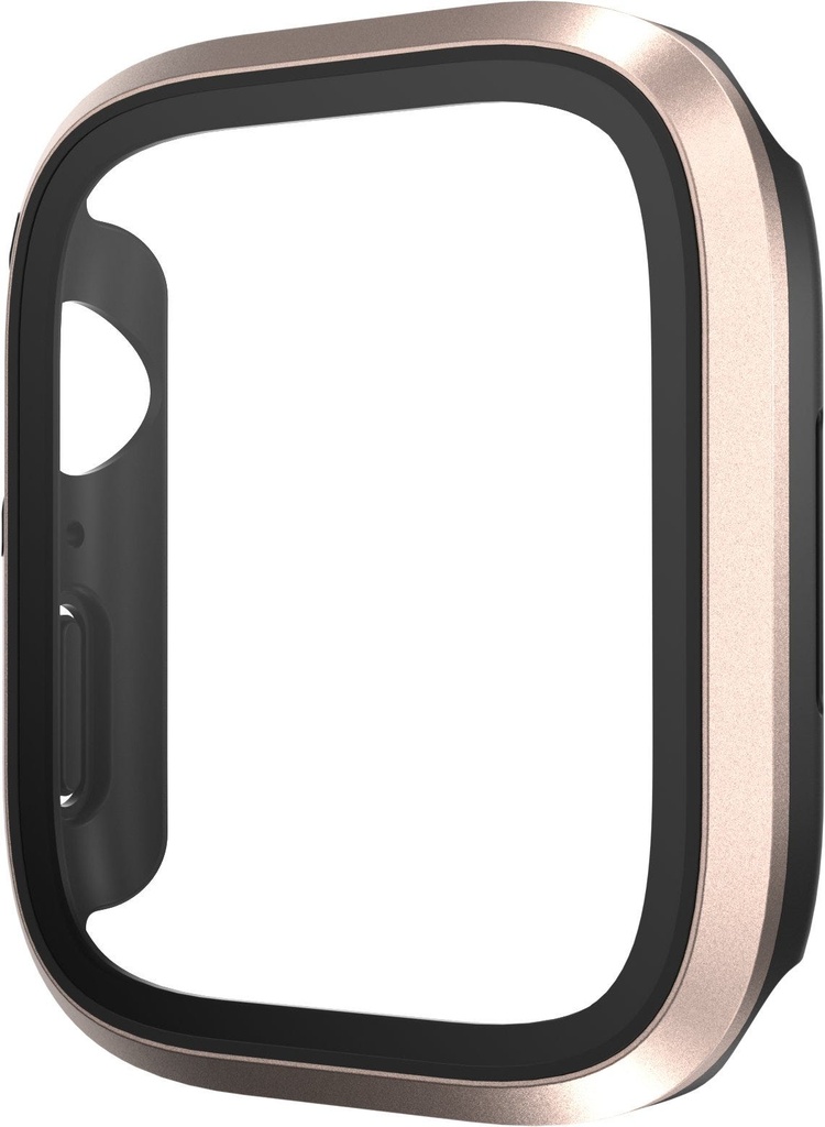 Modern Hybrid Tempered Glass Watch Case for Apple Watch 45mm - Pink
