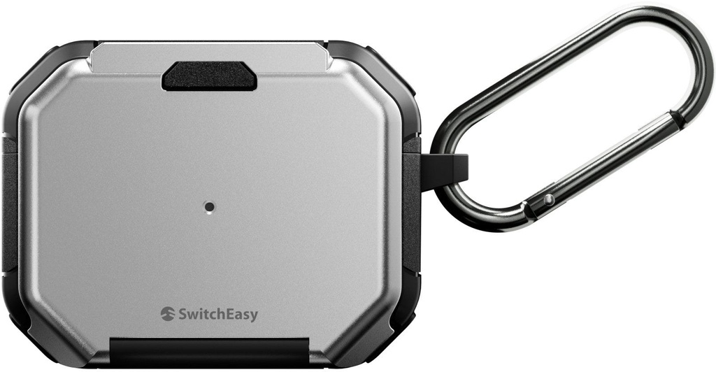 SwitchEasy Defender+ Protective Case with Stand for AirPods Pro 2/1 - Silver