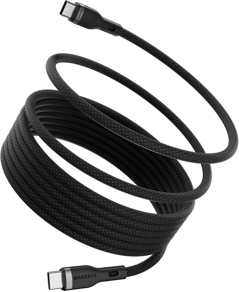Magnetic Wire Fast Charging/Sync Cable Type-C | 2m 240w-Black
