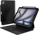 Leather Magnetic Case for 2024 iPad Air 11"M2/2022~2020 iPad Air 10.9"/2022~2018 iPad Pro 11" Black