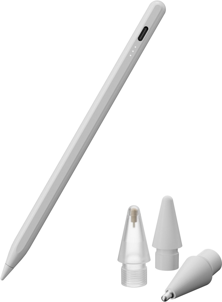 Instinct iPad Stylus Pencil- 4 Multi-Purpose Tips-White