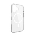 MAGEASY Bright MagSafe Never Yellowing Shockproof Clear Case for 2024 iPhone 16 6.1, 16 feet drop protection Transparent
