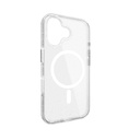 Mageasy Bright Magsafe Never Yellowing Shockproof Clear Case For 2024 Iphone 16 6.1, 16 Feet Drop Protection Luminous Clear