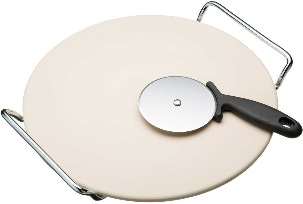 Kitchencraft C Pizza Stone & Cutter