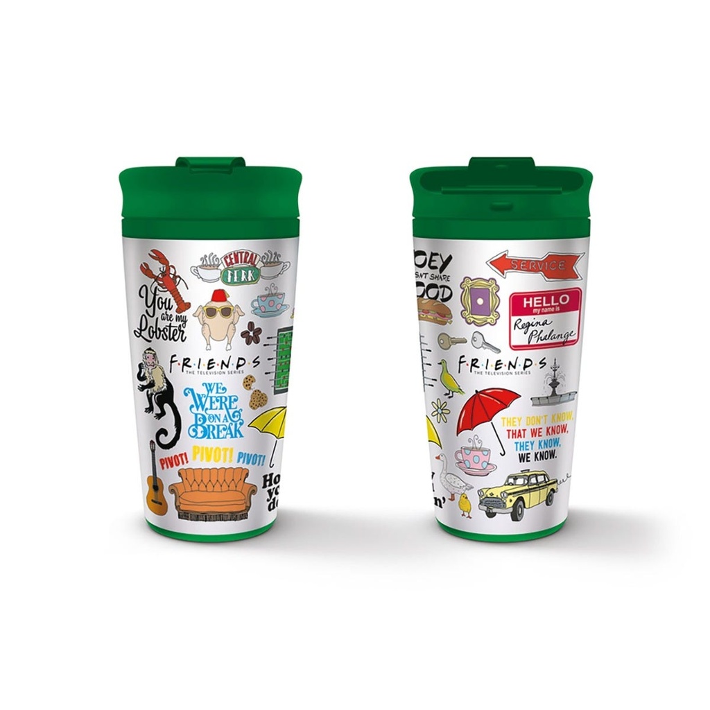 FRIENDS - ICONOGRAPHIC (METAL TRAVEL MUG)