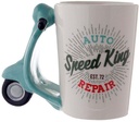 Speed King Scooter Ceramic Shaped Handle Mug