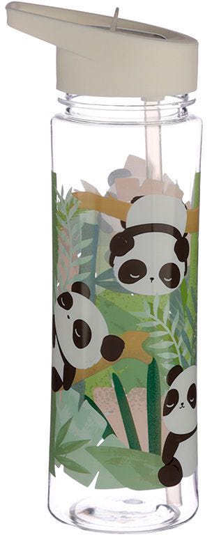 Reusable 550ml Plastic Water Bottle With Flip Straw - Pandarama