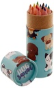 Dog Squad Pencil Pot With 12 Colouring Pencils