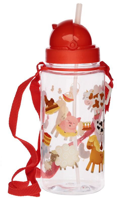 450Ml Water Bottle With Flip Straw - Bramley Bunch Farm