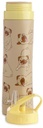 Mopps Pug Reusable Foldable Silicone Flip Straw Water Bottle 600Ml
