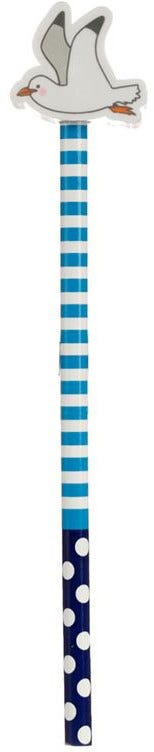 Seagull Pencil With Eraser Topper