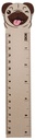 Mopps Pug Shaped Top Wooden Ruler (15Cm)