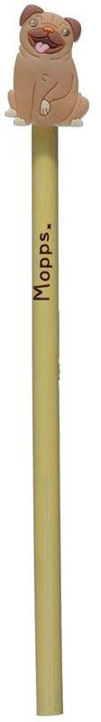 Mopps Pug Pencil With Pvc Topper