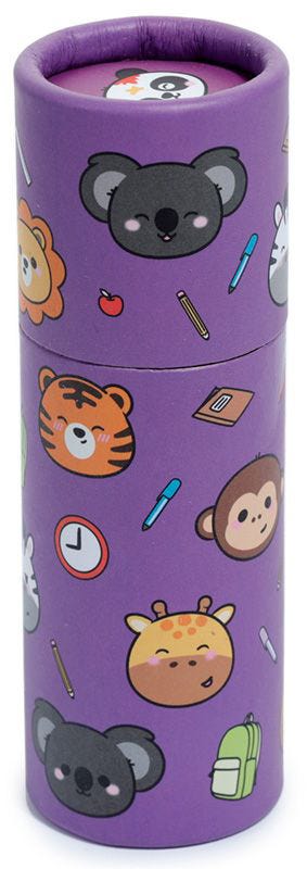 Adoramals Zoo Pencil Pot With 12 Colouring Pencils
