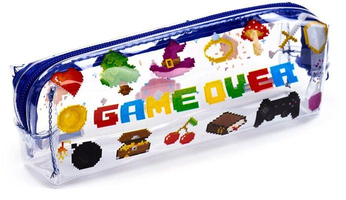 GAME OVER CLEAR PENCIL CASE