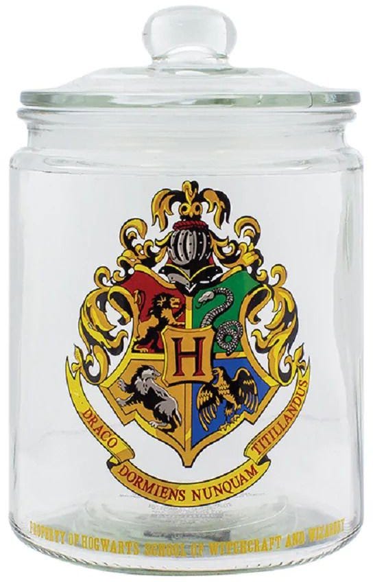 Hogwarts Glass Cookie Jar