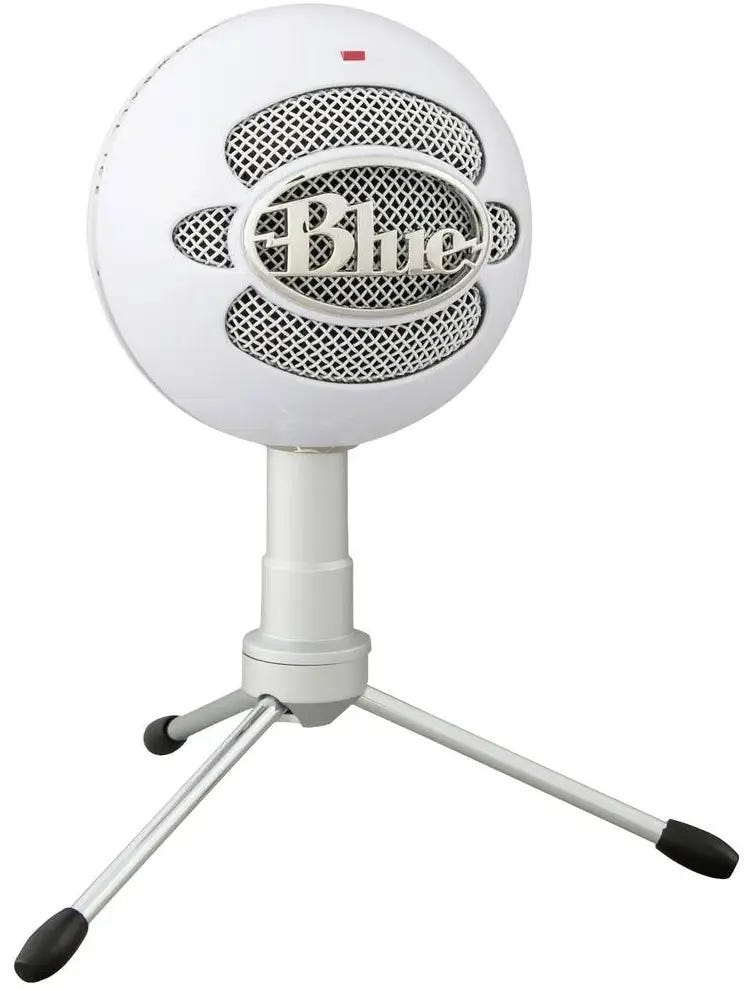 Logitech Blue Snowball Ice Usb Mic - White Microphone 