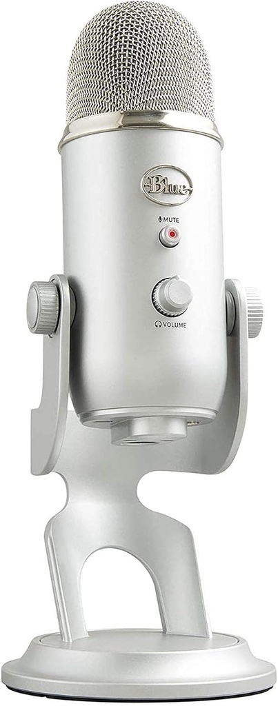 Logitech Blue Yeti Usb Mic Silver Microphone 