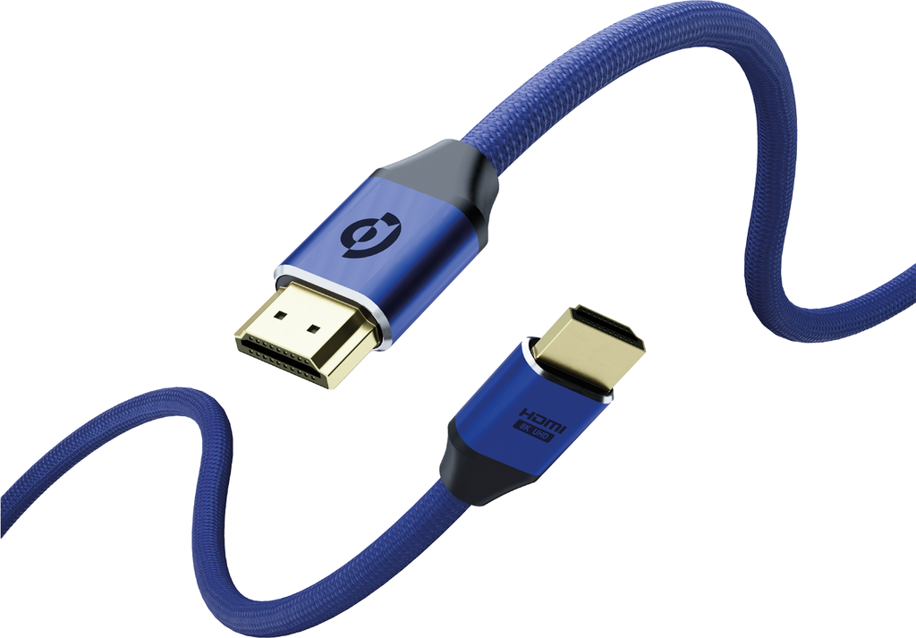 Powerology 8K HDMI Braided Cable 3M Dark Blue