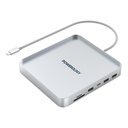 Powerology 24"" iMac Compatible USB-C Hub & Stand With SSD Enclosure Silver"