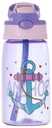 Water Bottle With Straw Leakproof & Spillproof, 400ML - Purple Anchor