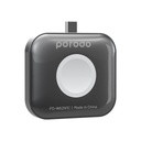 Porodo Dual-Dock Wireless Charger For Watch & Earbuds Grey