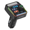 Porodo Quick-Charge FM Car Charger Dual USB-C & USB-A Black