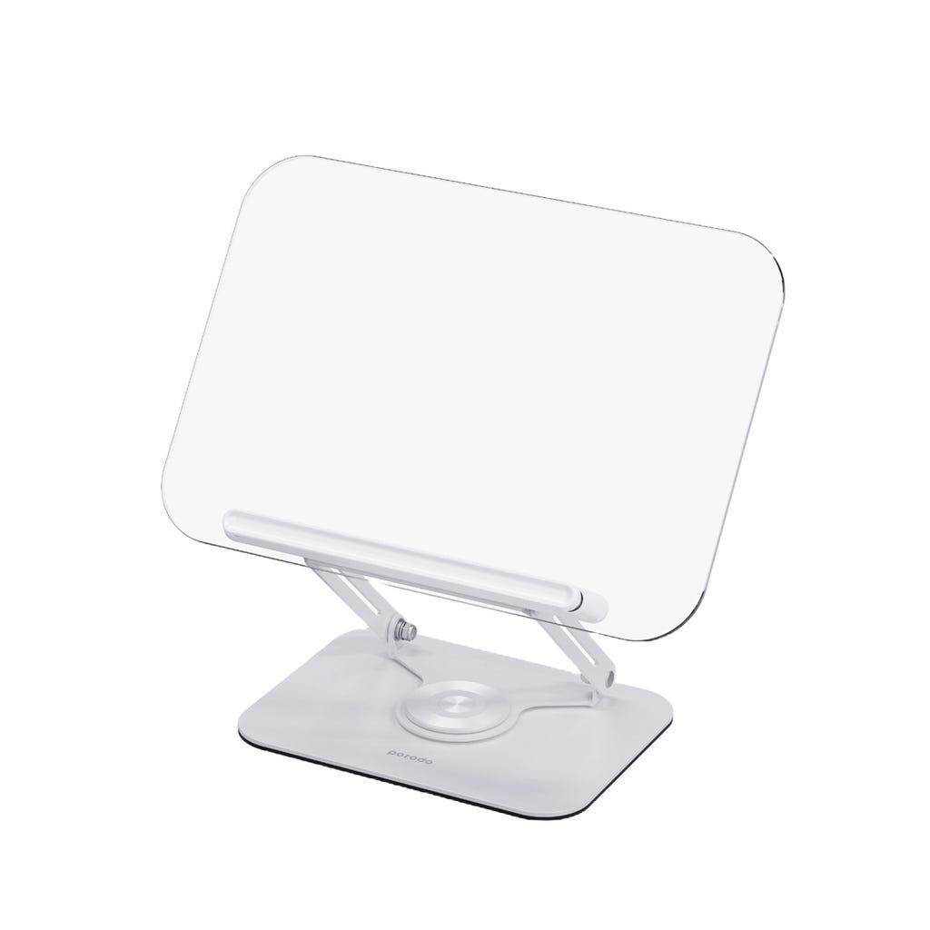 Porodo Rotating Transparent Multi-Purpose Stand White