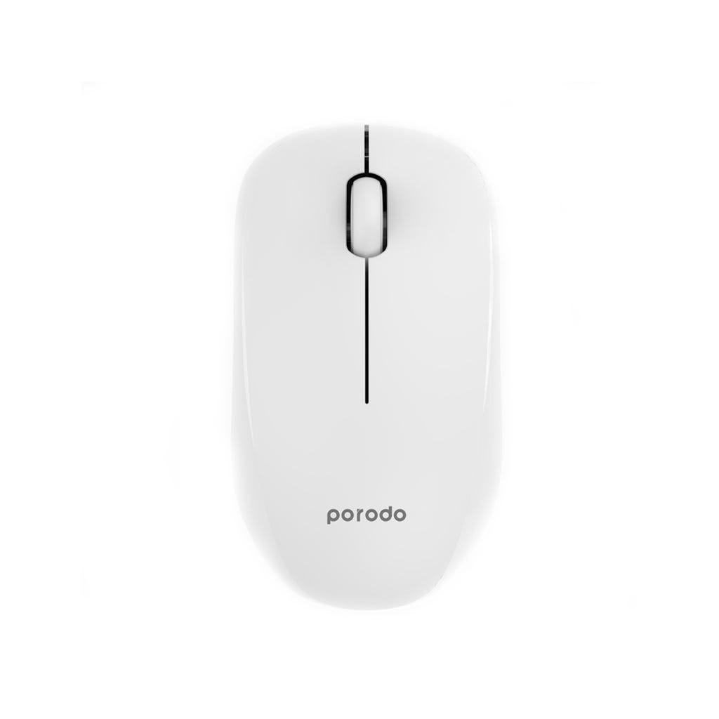 Porodo 1200 DPI Wireless Mouse Dual Mode White
