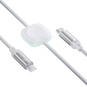 Porodo USB-C Lightning With Watch Charge & Data Cable Dual Charging Technology 1.2m White